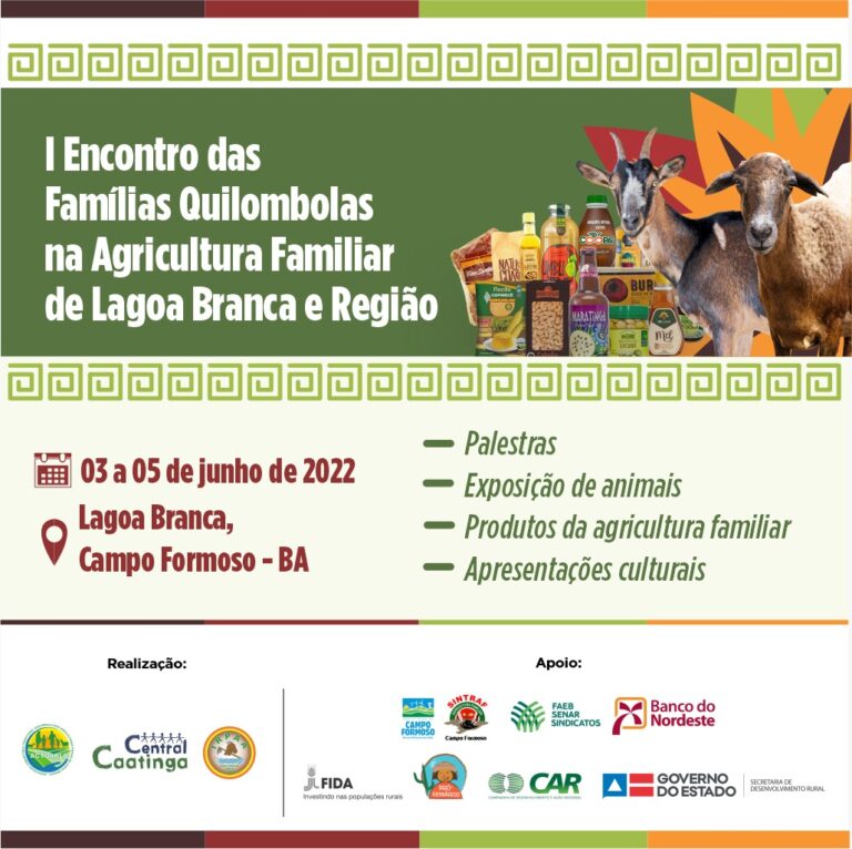 Povoado de C. Formoso vai realizar evento com exposição de animais e produtos da agricultura familiar