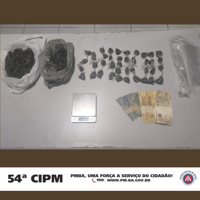 PM prende suspeito de tráfico de drogas em Campo Formoso