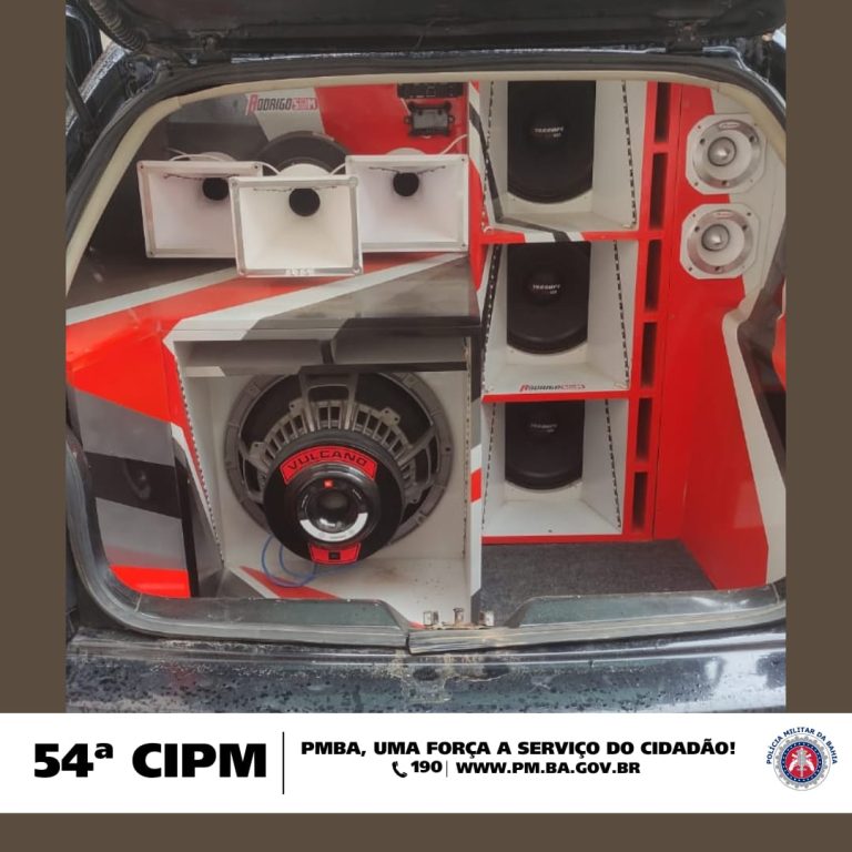 PM prende paredão de som na zona rural de Campo Formoso